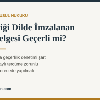 Bilmediği Dilde İmzalanan Borç Belgesi Geçerli mi?