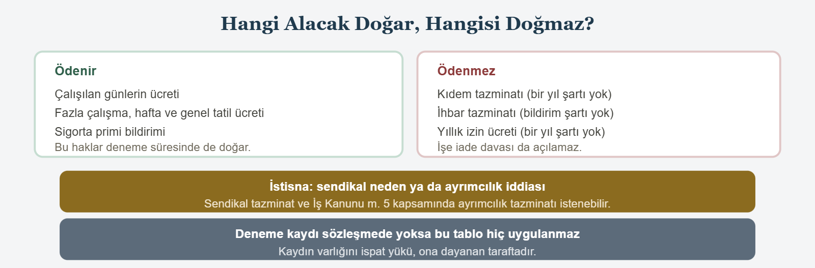 Hangi Alacak Doğar, Hangisi Doğmaz? - Ödenir