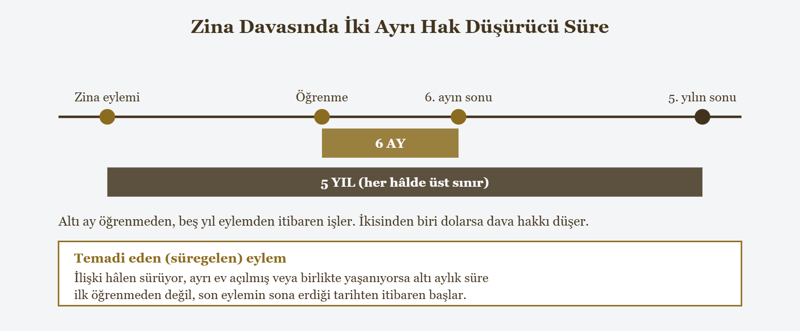 Zina Davasında İki Ayrı Hak Düşürücü Süre - Zina eylemi